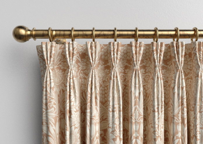 William Morris At Home Sunflower, Madder - Made to Measure Curtains - Image 11